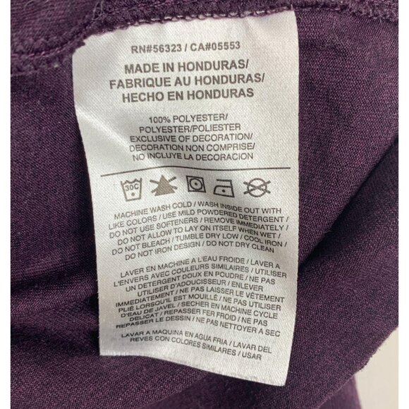 Nike Womens M Dri-Fit Athletic Top Long Sleeve Layering Piece Purple Crew Neck - Picture 6 of 10